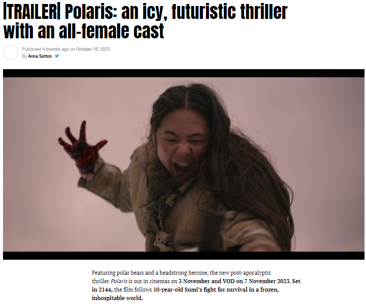 |TRAILER| Polaris: an icy, futuristic thriller with an all-female cast